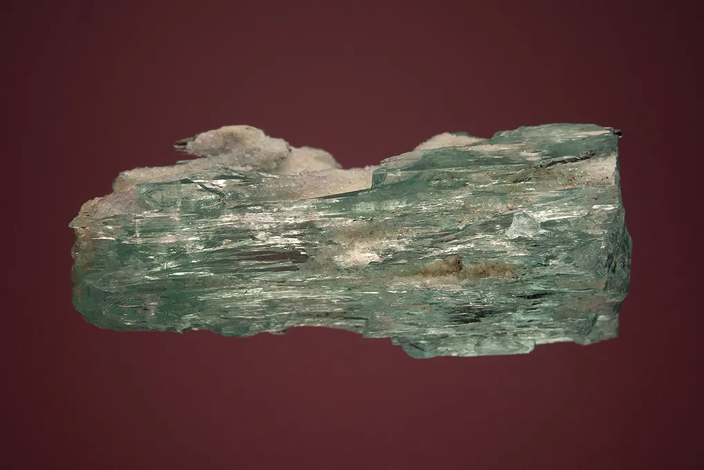 Beryl var. Aquamarine with Fluorite and Bertrandite - image 3