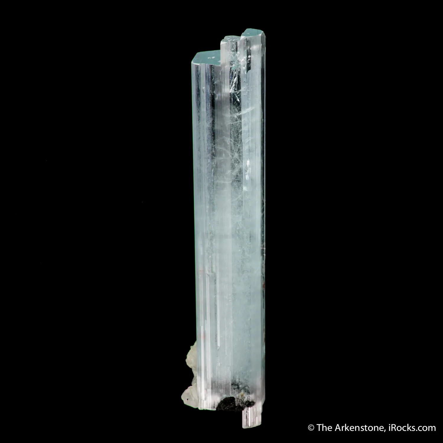 Beryl var. Aquamarine with Garnet inclusions - image 6