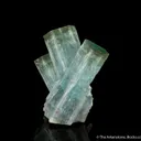 Beryl var. Aquamarine with Heliodor caps - image 1