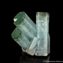 Beryl var. Aquamarine with Heliodor caps - image 3
