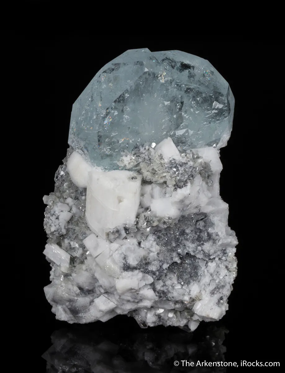 Beryl var. Aquamarine with Microcline - image 2