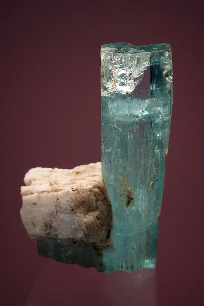 Beryl var. Aquamarine with Microcline - image 3
