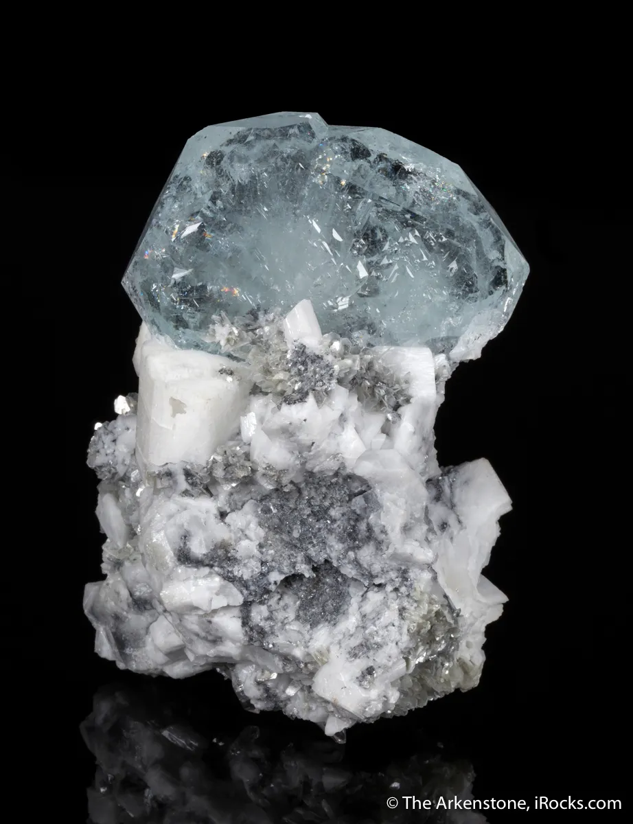 Beryl var. Aquamarine with Microcline - image 1