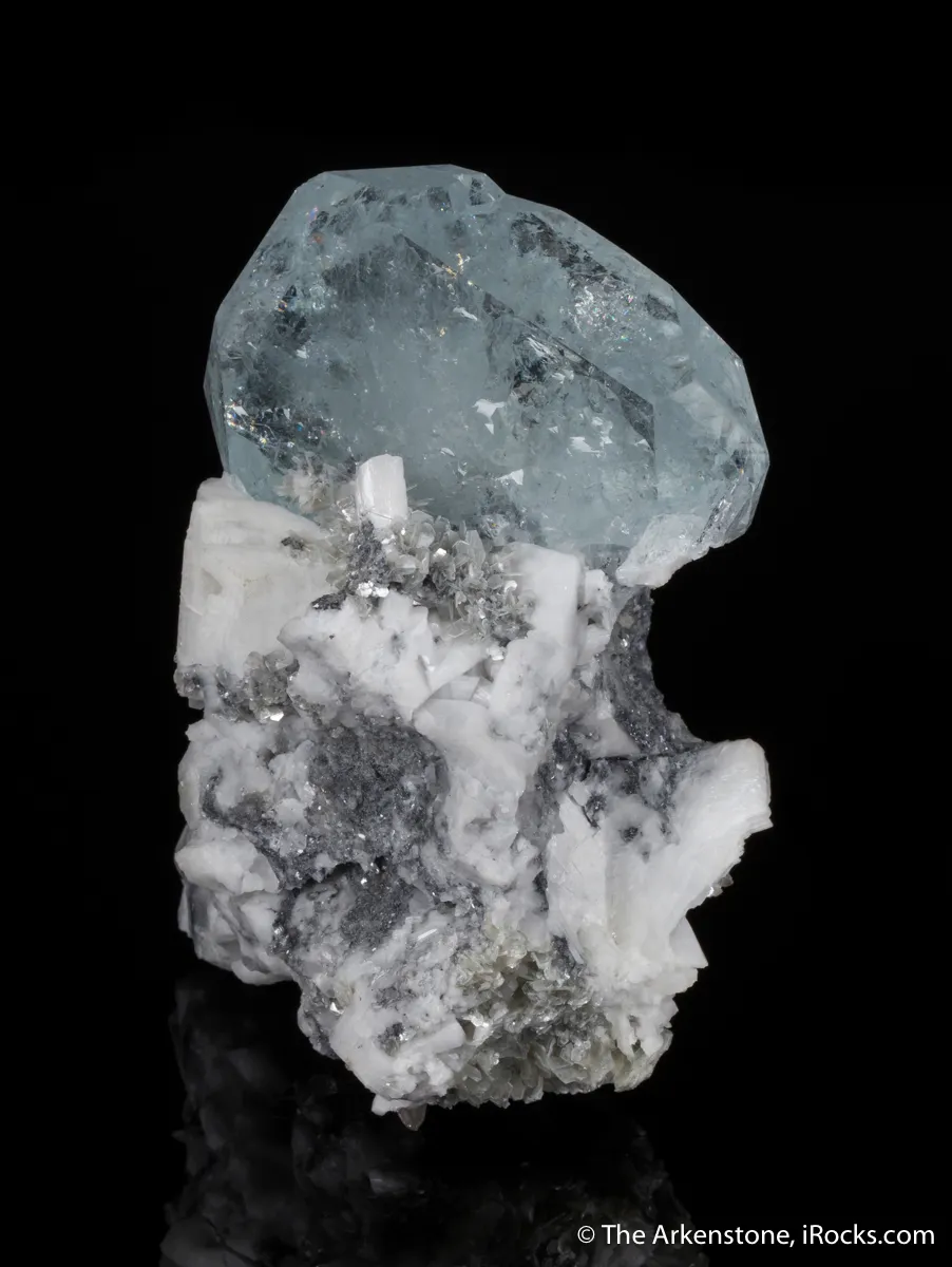 Beryl var. Aquamarine with Microcline - image 3