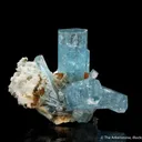 Beryl var. Aquamarine with Microcline and Goethite - image 3