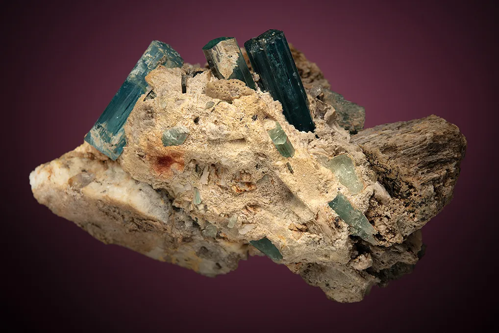 Beryl var. Aquamarine with Microcline and Quartz - image 4