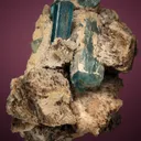 Beryl var. Aquamarine with Microcline and Quartz - image 1