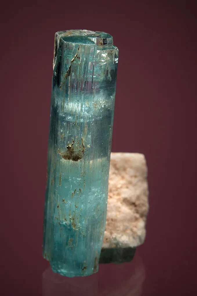 Beryl var. Aquamarine with Microcline - image 2