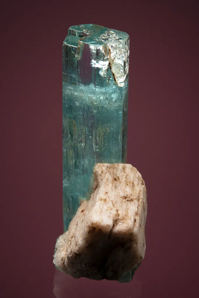 Beryl var. Aquamarine with Microcline - image 4