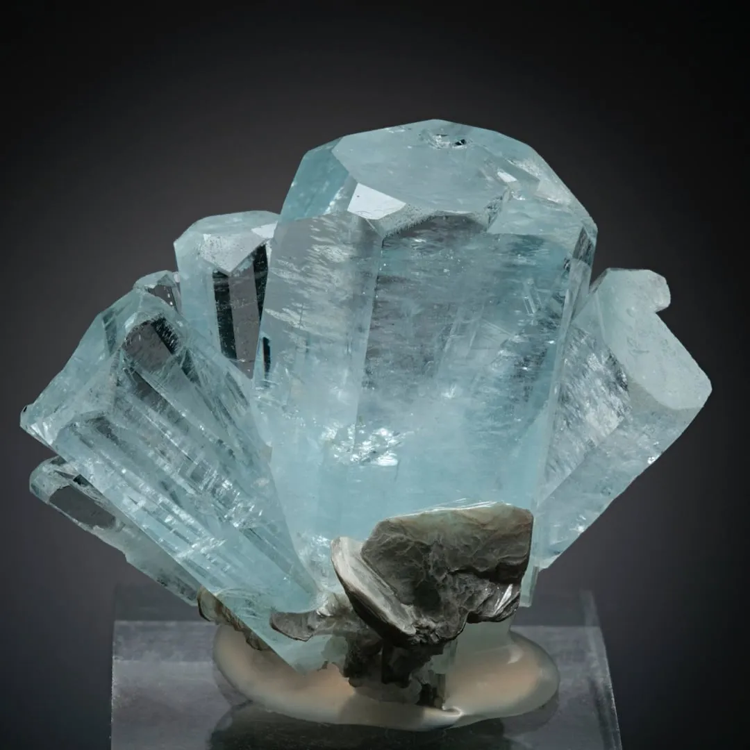 Beryl var. Aquamarine with Muscovite - image 2
