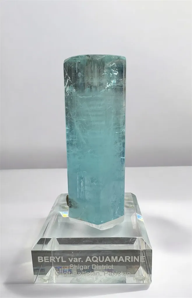 Beryl var Aquamarine with Muscovite image