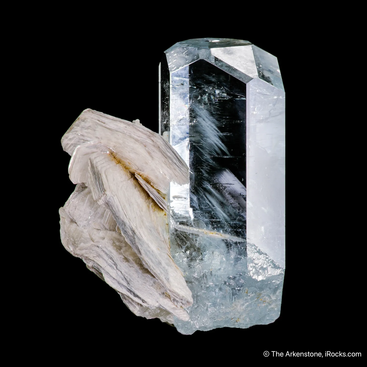 Beryl var. Aquamarine with Muscovite - image 1