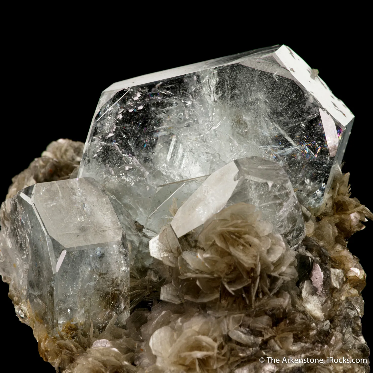 Beryl var. Aquamarine with Muscovite - image 4