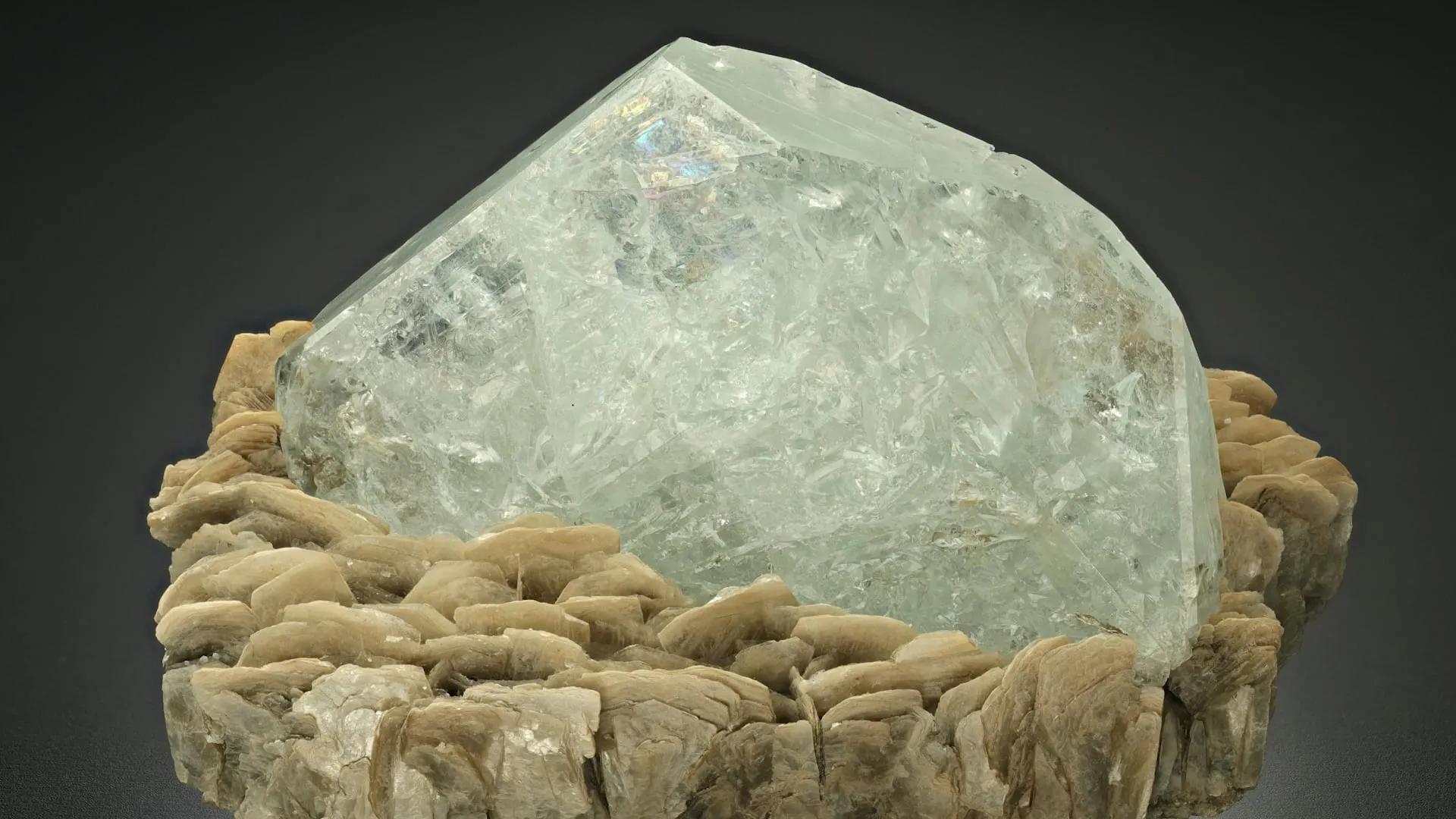 Beryl Var. Aquamarine with Muscovite - image 2