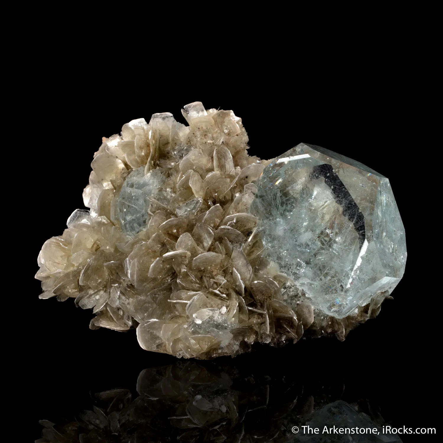 Beryl var. Aquamarine with Muscovite - image 4