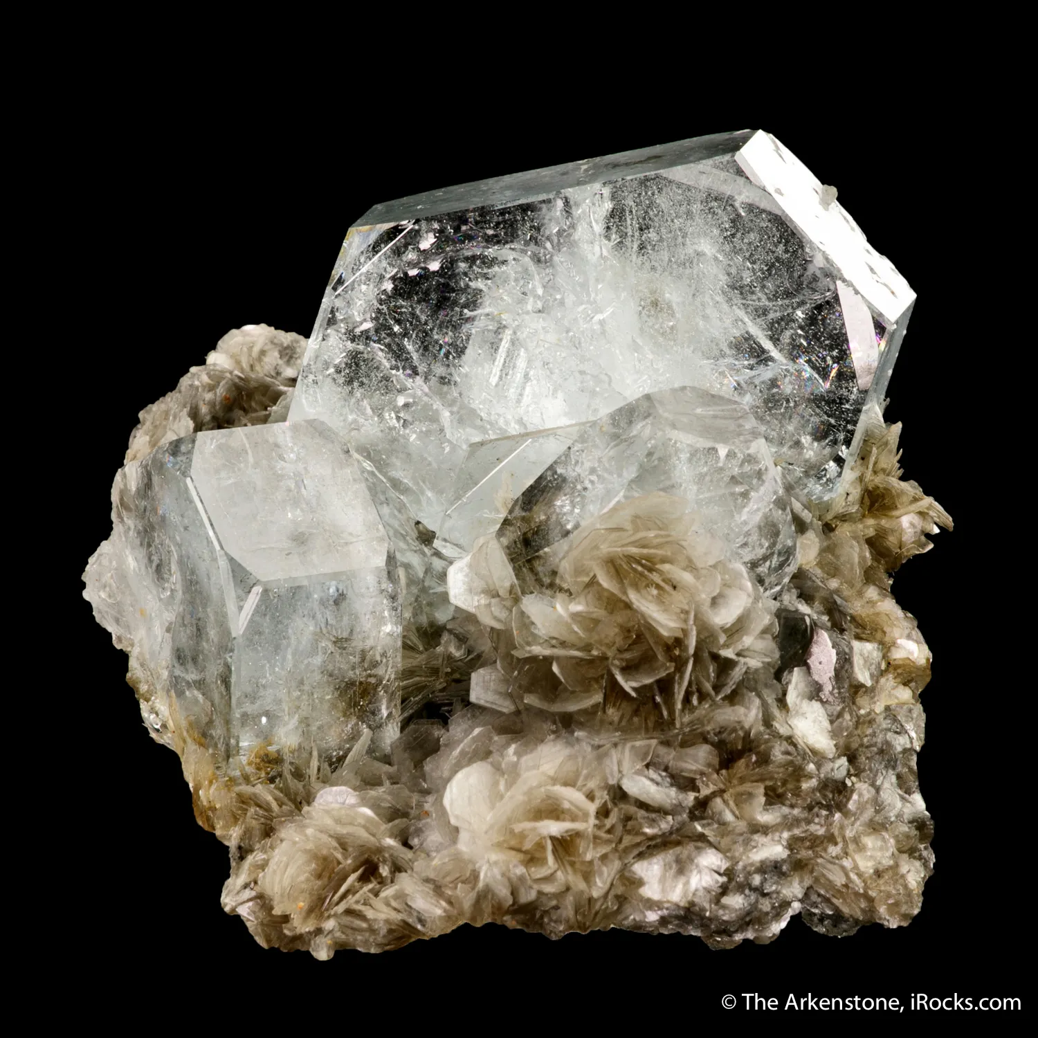 Beryl var. Aquamarine with Muscovite - image 1