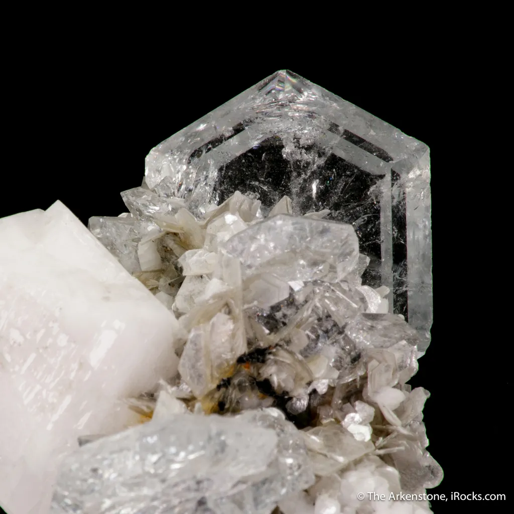 Beryl var. Aquamarine with Muscovite and Feldspar - image 6