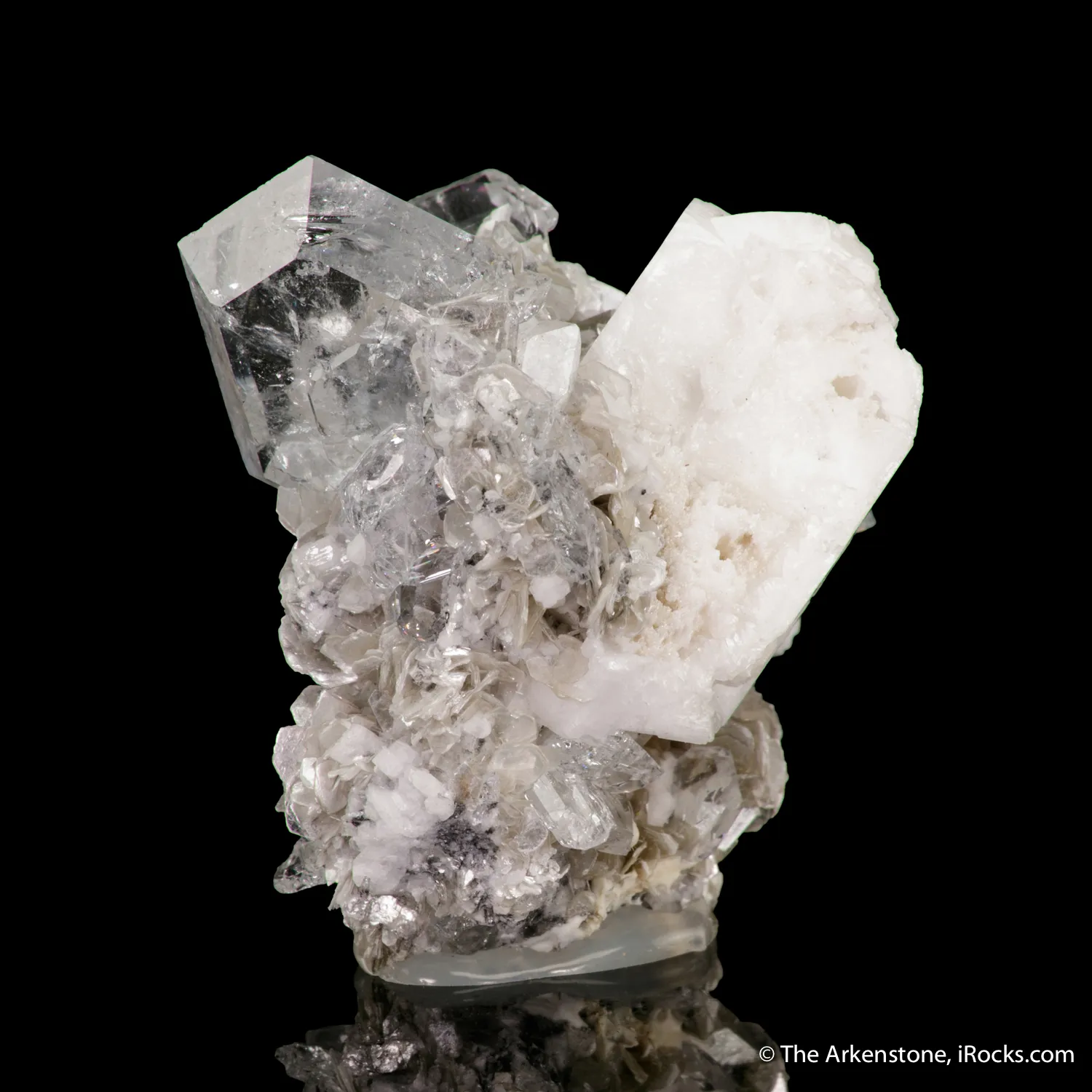 Beryl var. Aquamarine with Muscovite and Feldspar - image 5