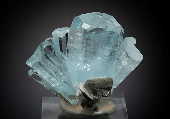 Beryl var. Aquamarine with Muscovite - image 1