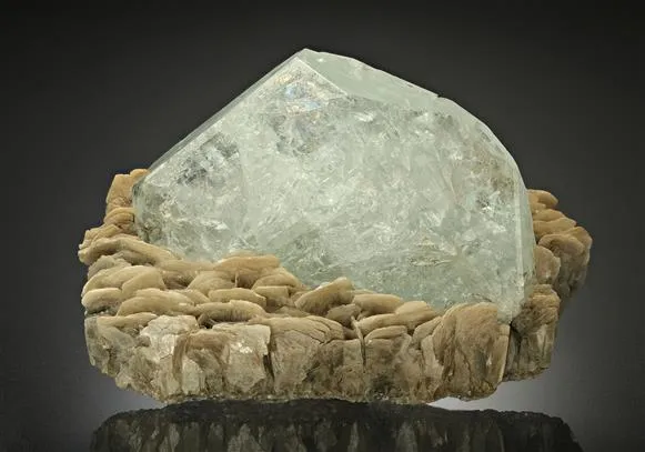 Beryl Var. Aquamarine with Muscovite - image 1