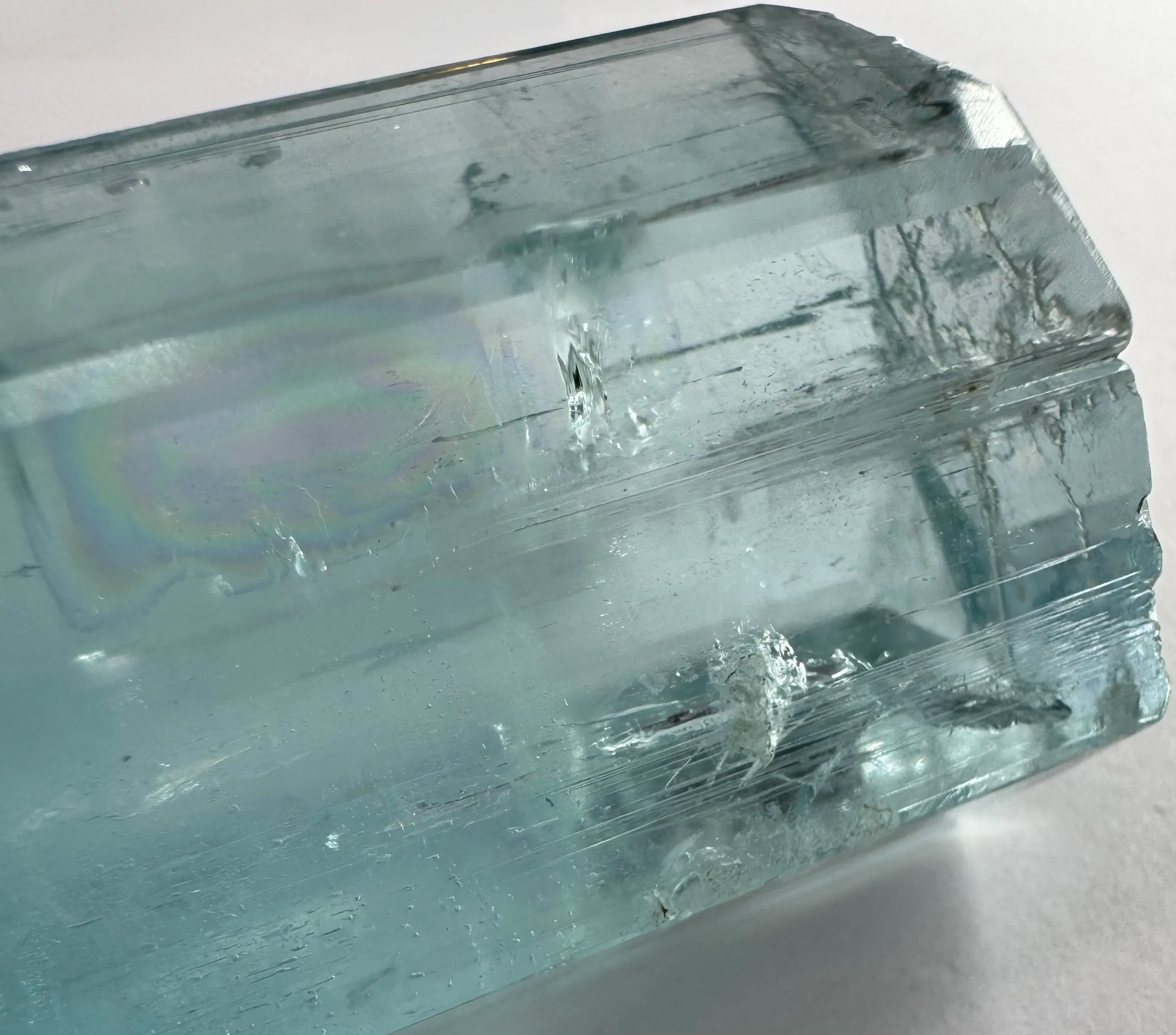 Beryl var Aquamarine with Muscovite - image 3