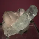 Beryl var. Aquamarine with Quartz and Spessartine - image 2