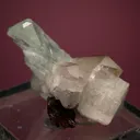 Beryl var. Aquamarine with Quartz and Spessartine - image 3