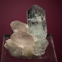Beryl var. Aquamarine with Quartz and Spessartine - image 1