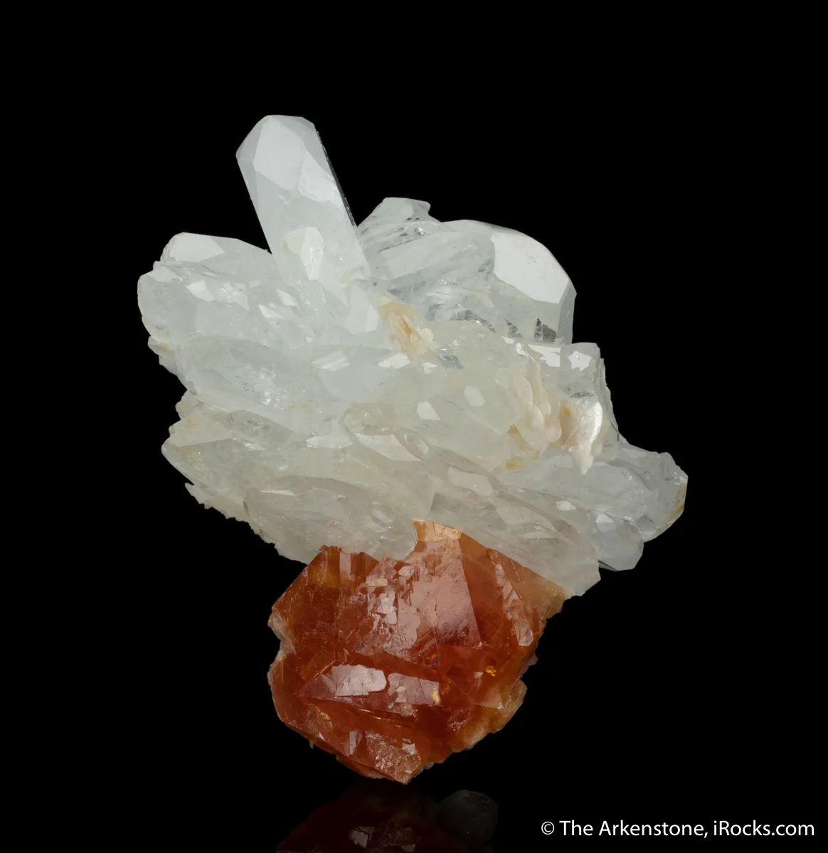 Beryl var. Aquamarine with Scheelite - image 3