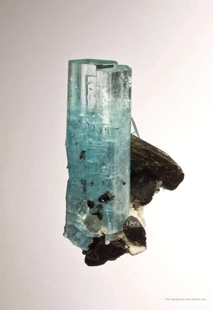 Beryl Var. Aquamarine With Schorl - image 4