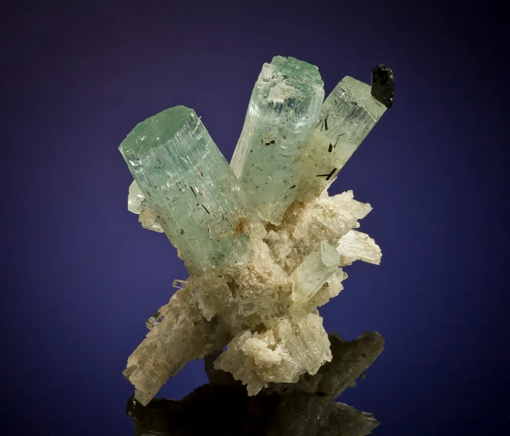 Beryl Var. Aquamarine With Schorl - image 3