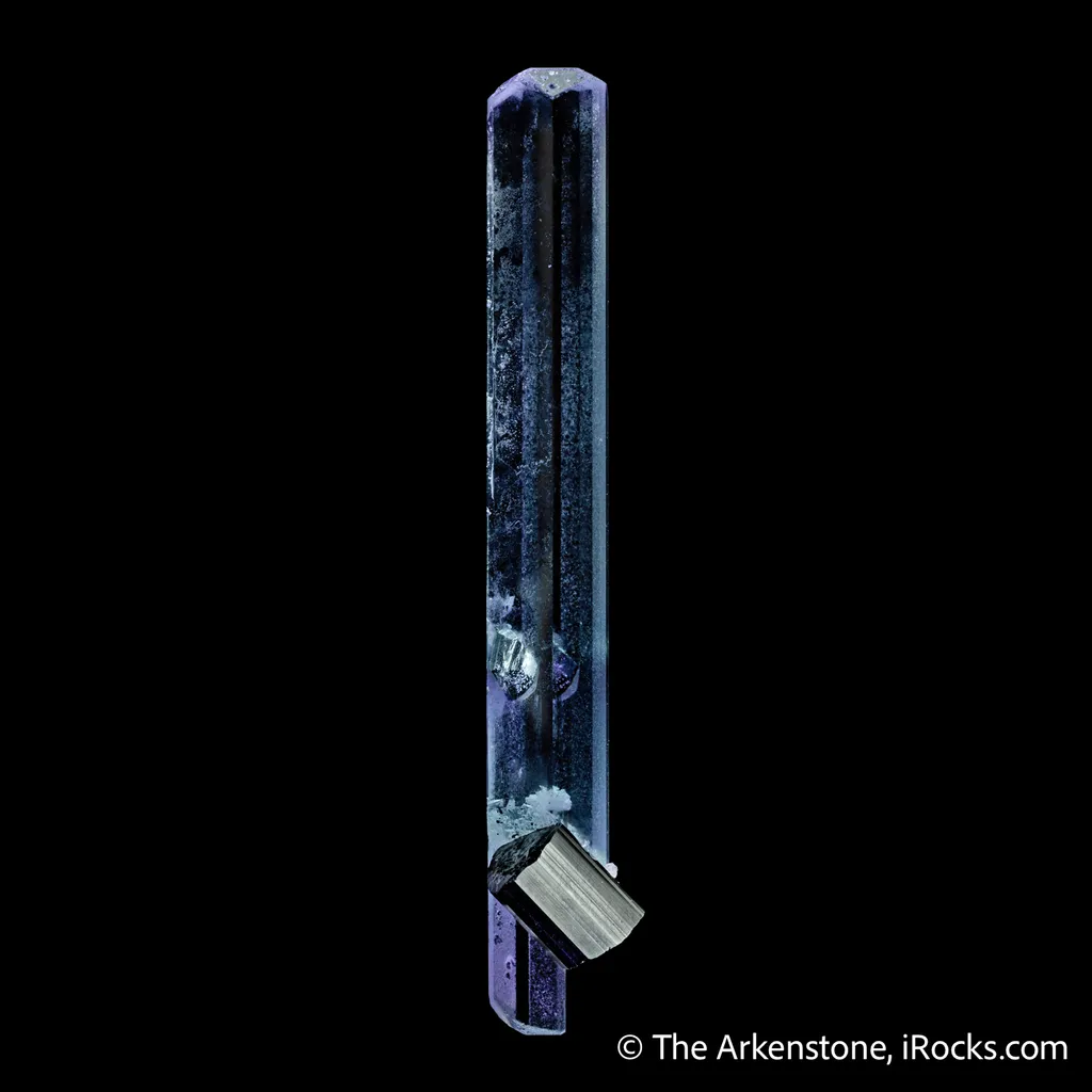 Beryl var. Aquamarine with Schorl - image 3