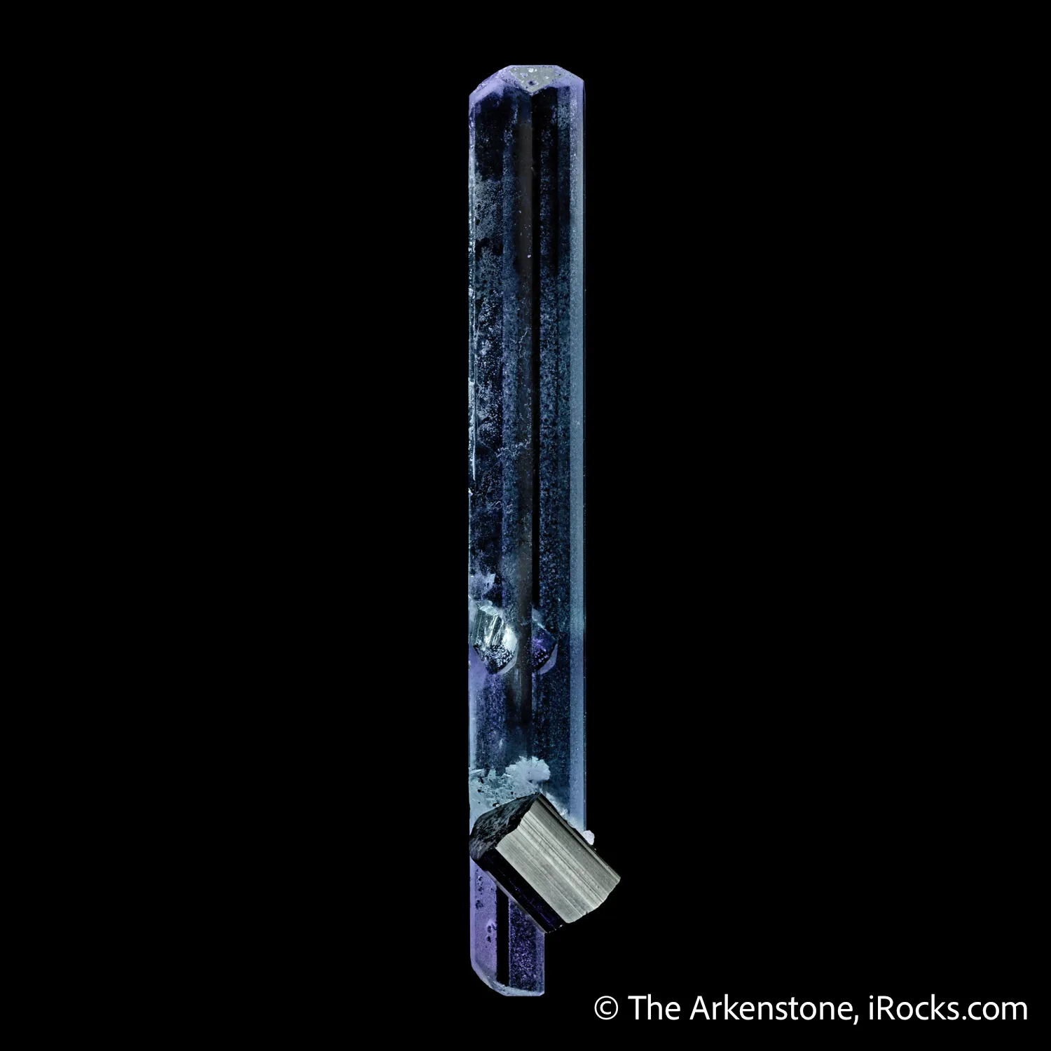 Beryl var. Aquamarine with Schorl - image 3