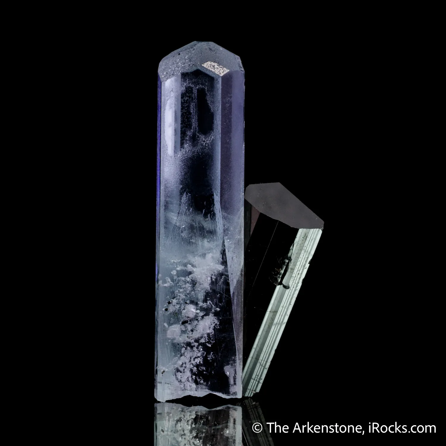 Beryl var. Aquamarine with Schorl - image 5