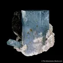 Beryl var. Aquamarine with Schorl - image 3