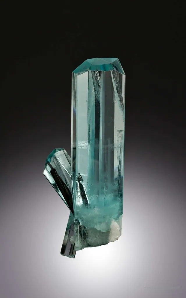 Beryl Var. Aquamarine With Schorl image