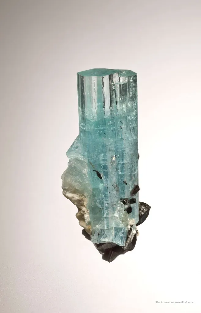 Beryl Var. Aquamarine With Schorl - image 2