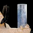 Beryl var. Aquamarine with Schorl and Feldspar - image 4
