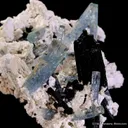 Beryl var. Aquamarine with Schorl and Microcline - image 4