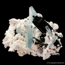 Beryl var. Aquamarine with Schorl and Microcline - image 1
