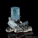 Beryl var. Aquamarine with Schorl and Microcline - image 1
