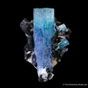 Beryl var. Aquamarine with Schorl (Tourmaline) - image 4
