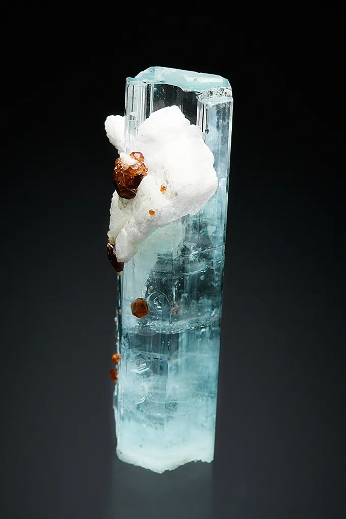 Beryl var. Aquamarine with Spessartine - image 2