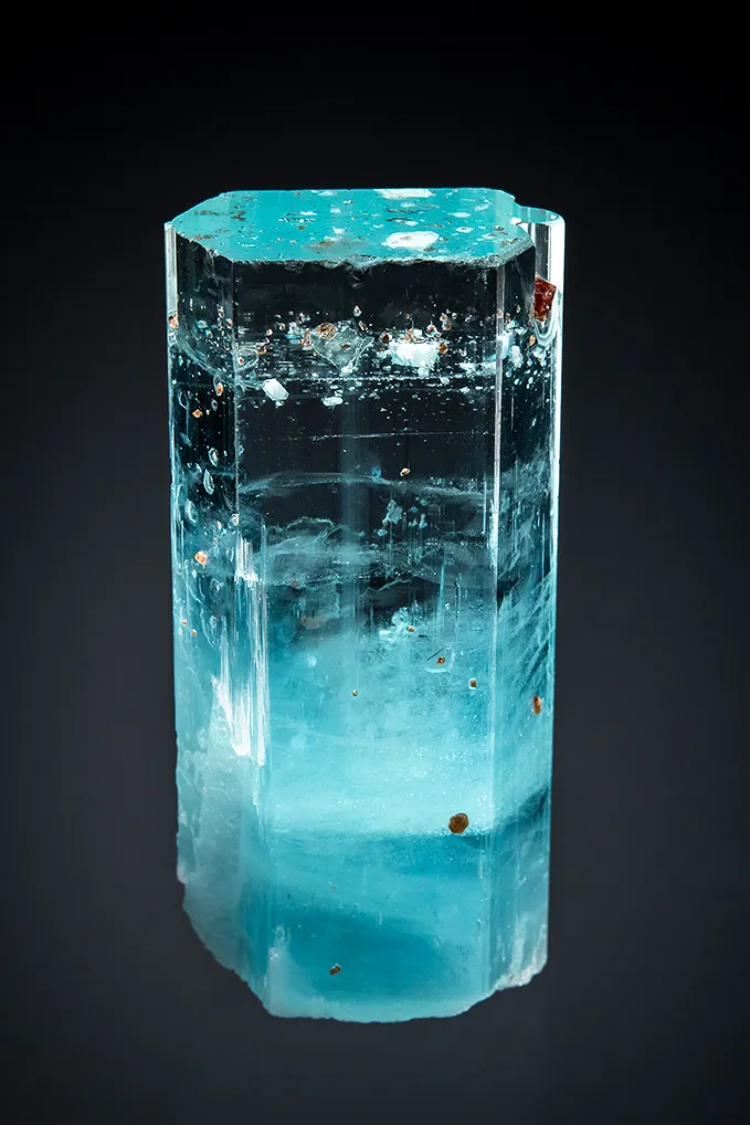Beryl var. Aquamarine with Spessartine image