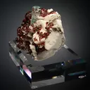Beryl var. Aquamarine with Spessartine on Microcline and Muscovite - image 6