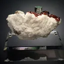 Beryl var. Aquamarine with Spessartine on Microcline and Muscovite - image 4