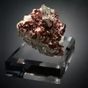 Beryl var. Aquamarine with Spessartine on Microcline and Muscovite - image 5