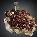 Beryl var. Aquamarine with Spessartine on Microcline and Muscovite - image 5