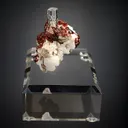 Beryl var. Aquamarine with Spessartine on Muscovite - image 6
