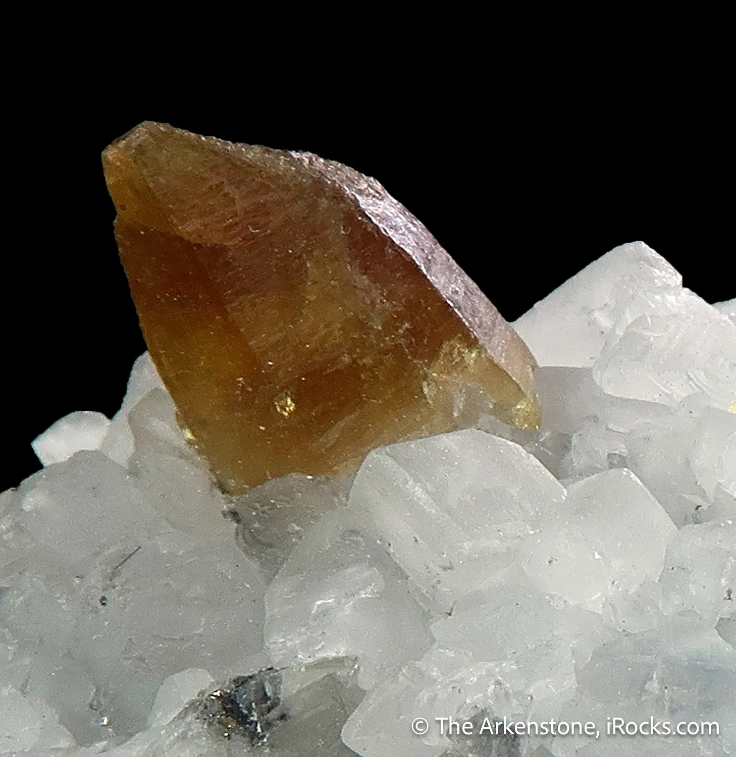 Beryl var. Emerald and Parisite-(Ce) on Calcite - image 4